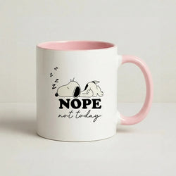 Nope, Not Today Coffee Pink Mug