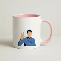 Spock Coffee Pink Mug