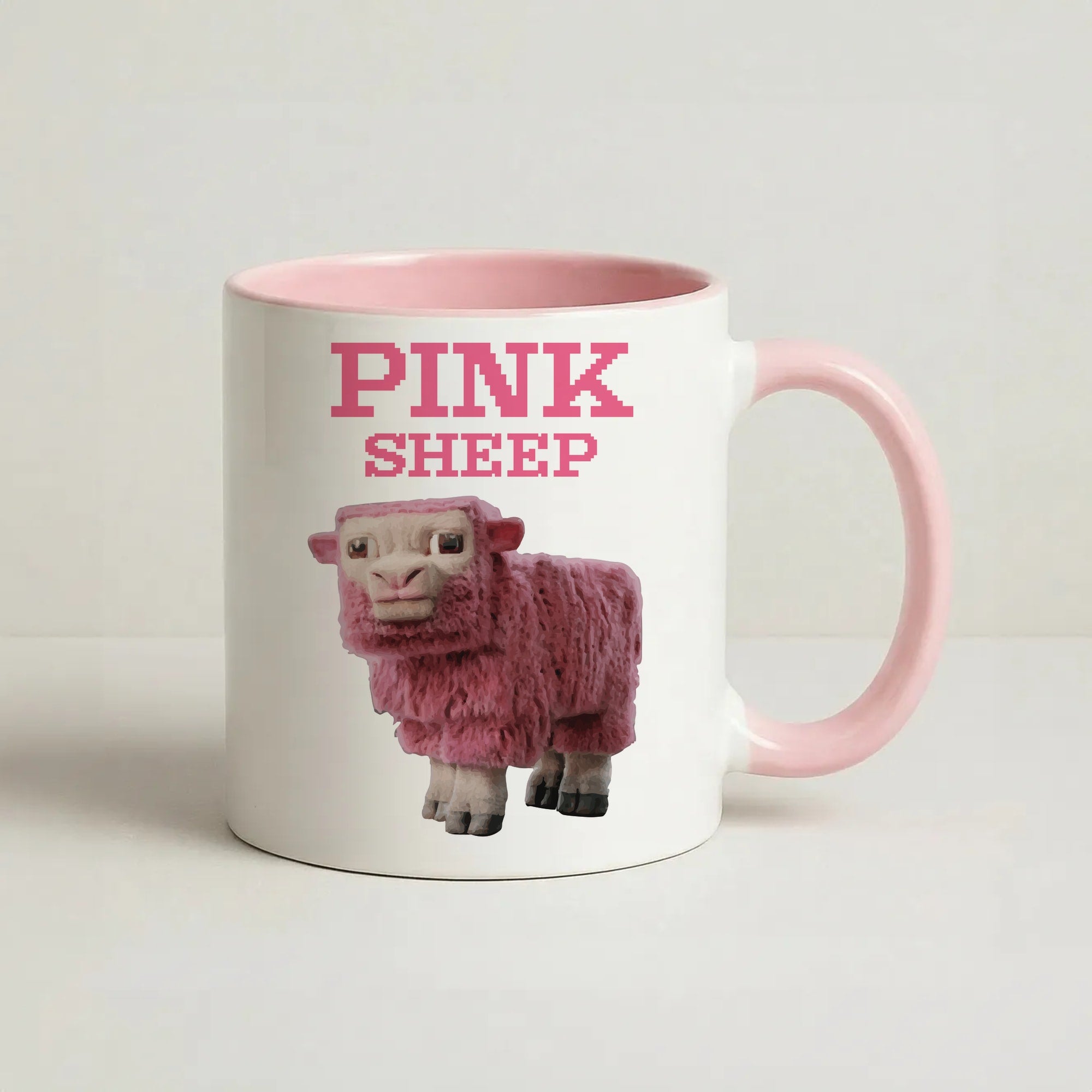 Pink Sheep Coffee Pink Mug