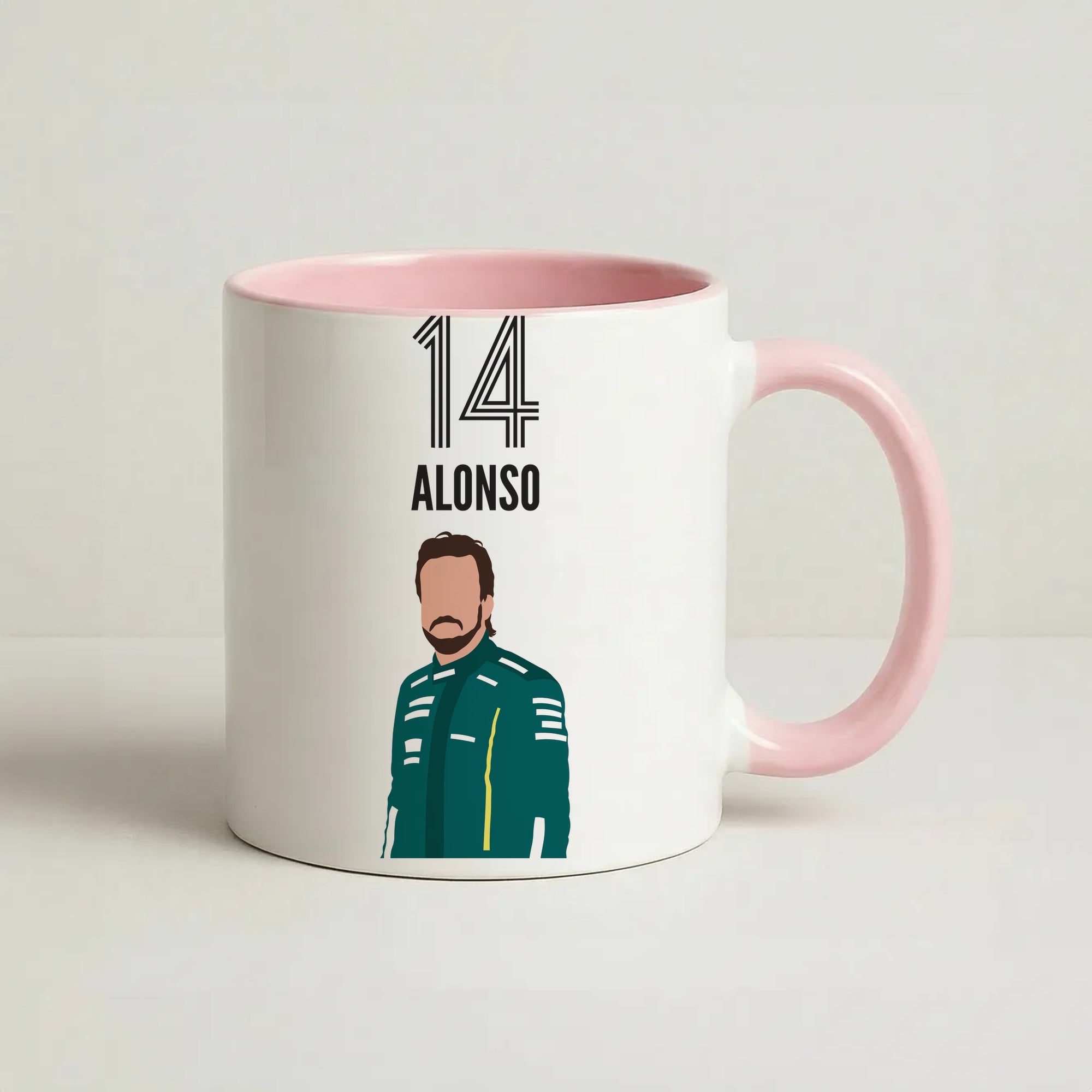 Alonso 2026 Coffee Pink Mug