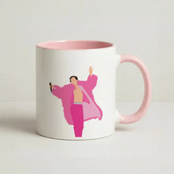 Harry Pink Coat  Coffee Pink Mug