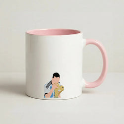 GOAT - Messi Coffee Pink Mug