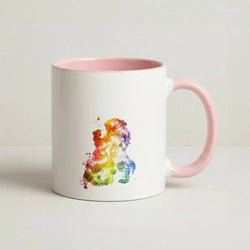 Watercolour Beauty Fairytale Coffee Pink Mug