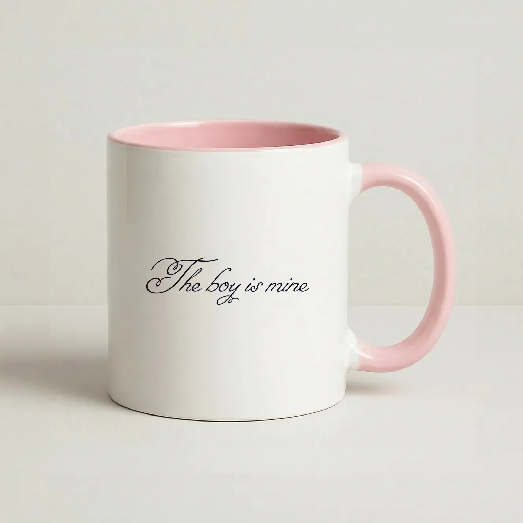 The Boy Is Mine Coffee Pink Mug