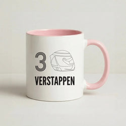 Verstappen Helmet 2026 Coffee Pink Mug