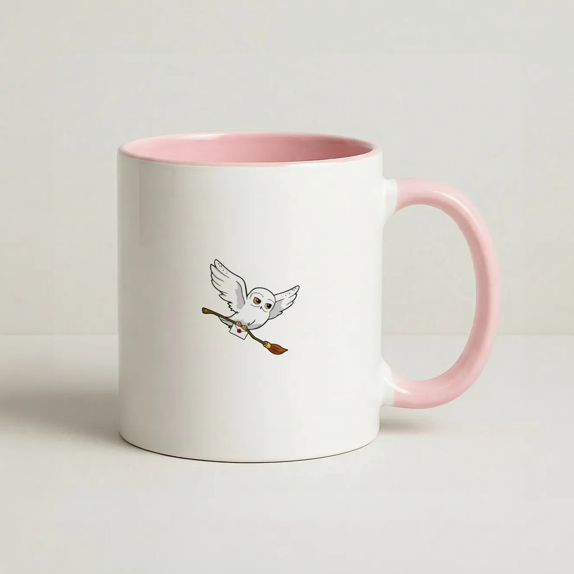Messenger Owl Hedwig Coffee Pink Mug