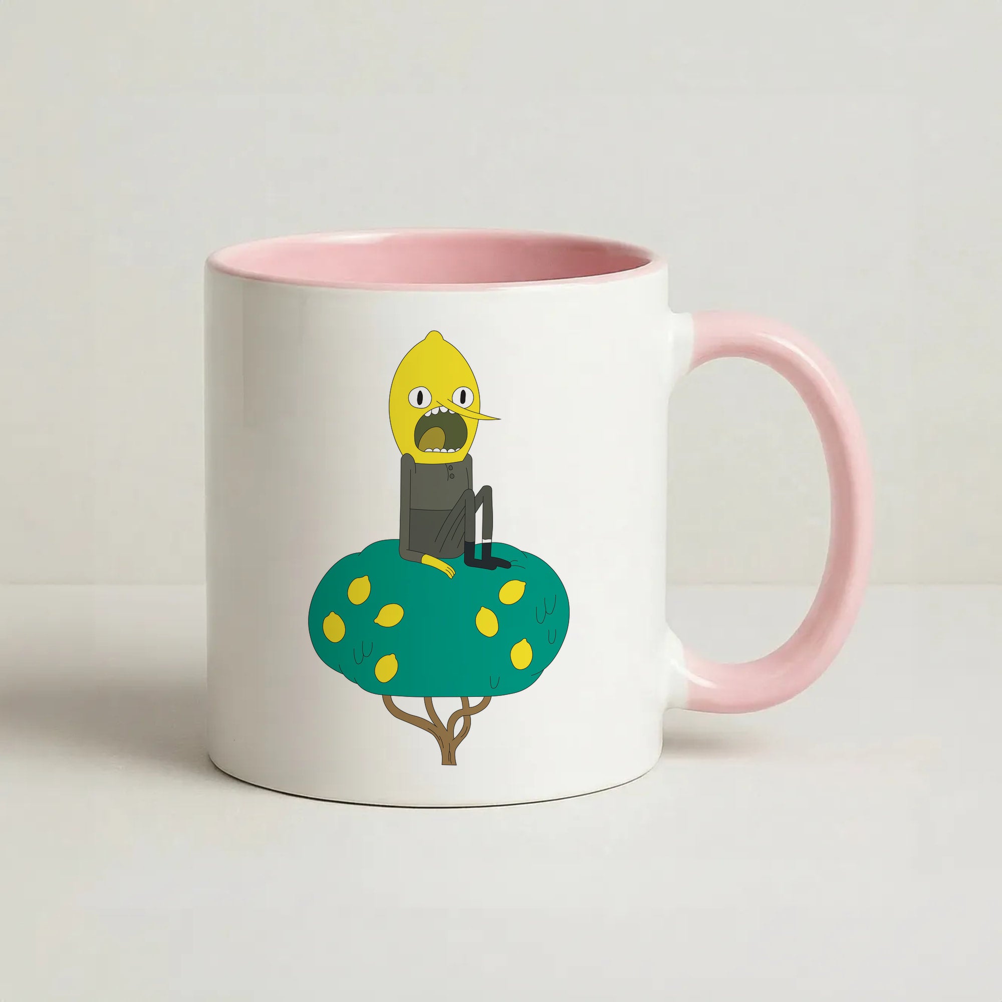 Earl Of Lemongrab Coffee Pink Mug