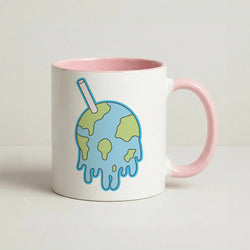Straw - Juice Coffee Pink Mug