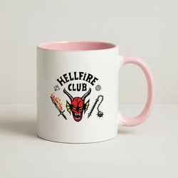 Hellfire Club Logo Coffee Pink Mug