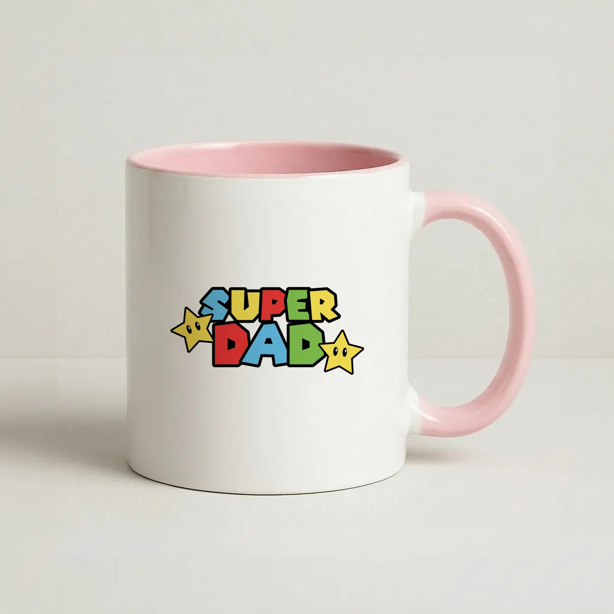 Super Dad  Coffee Pink Mug