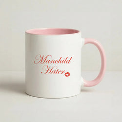 Manchild Hater Coffee Pink Mug