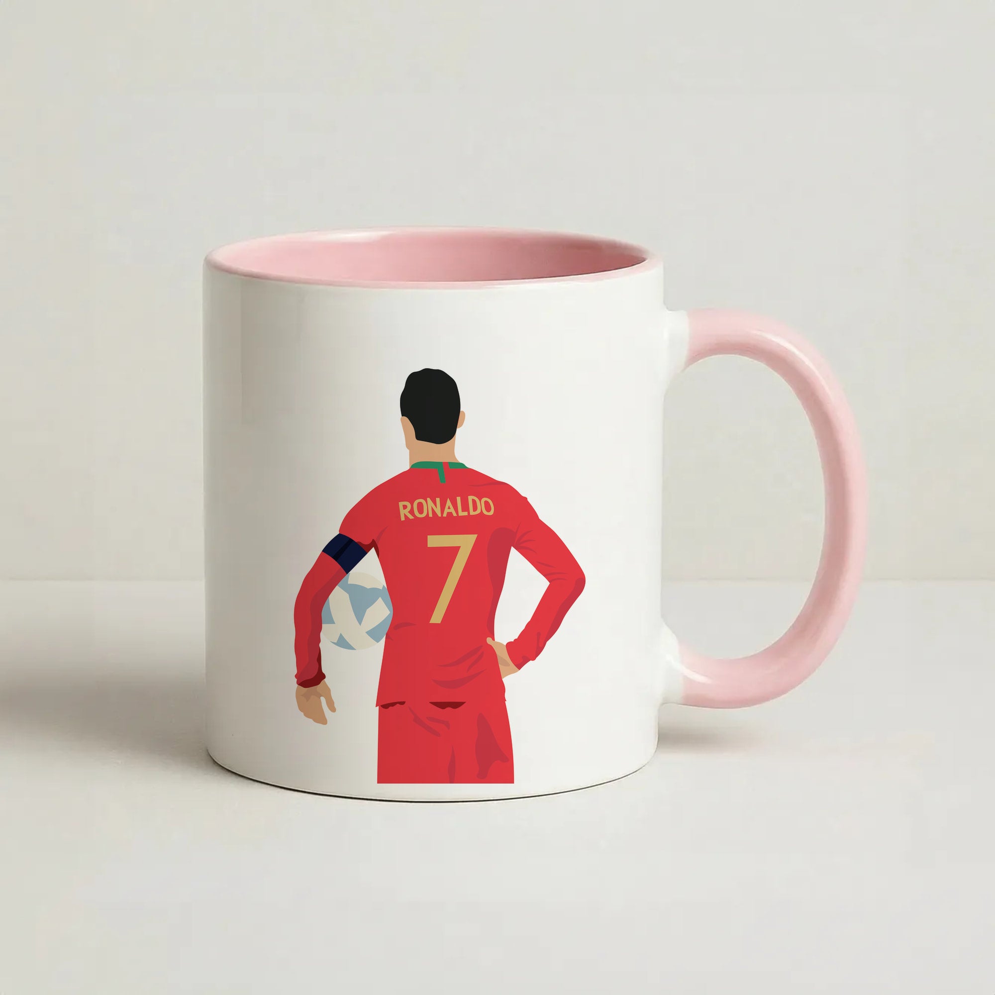 Ronaldo - Football Coffee Pink Mug