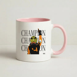 Lando Champion 2025 Coffee Pink Mug