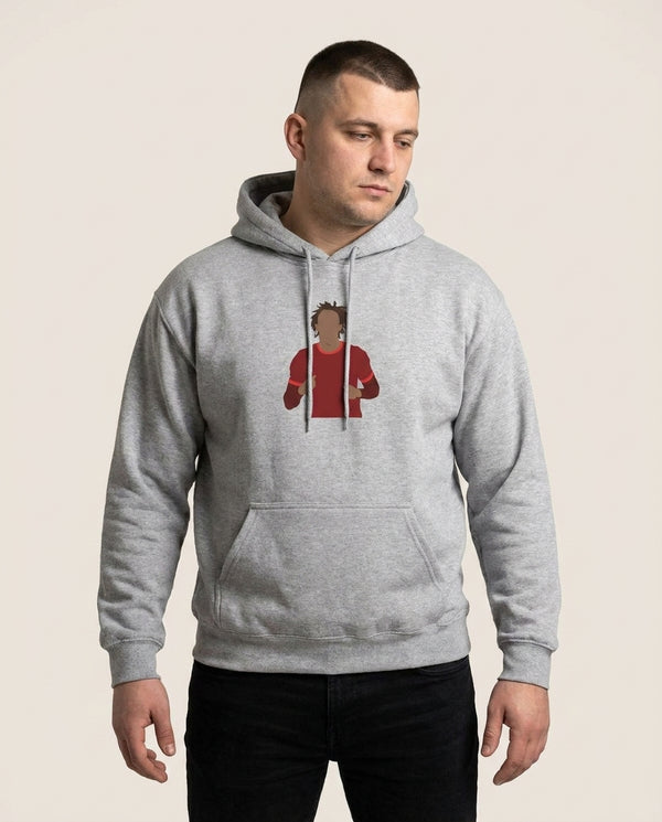 Alexander-Arnold - Football Hoodie — Grey Front, worn