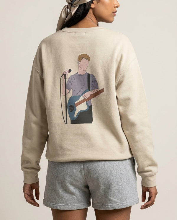 Performing - Fender Sweatshirt — Sand Back, worn