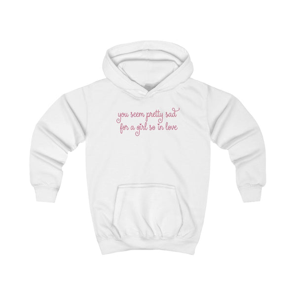 Pretty Sad - Olivia Rodrigo Kids Hoodie White Front