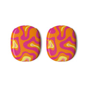 Orange And Pink Psychedelic Pattern AirPods Max Case 3