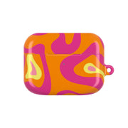 Orange And Pink Psychedelic Pattern AirPods Case 5