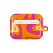Orange And Pink Psychedelic Pattern AirPods Case 7