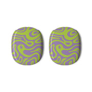 Green And Purple Waves Pattern AirPods Max Case 3