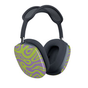 Green And Purple Waves Pattern AirPods Max Case 2