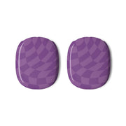 Purple Trippy Checkerboard Pattern AirPods Max Case 3