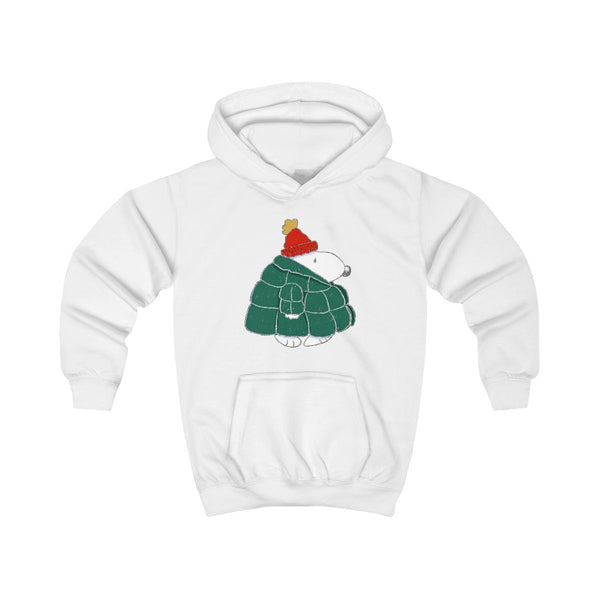 Puffer Coat - Snoopy Kids Hoodie White Front