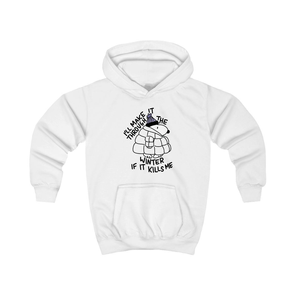 Puffer Jacket Beagle Kids Hoodie