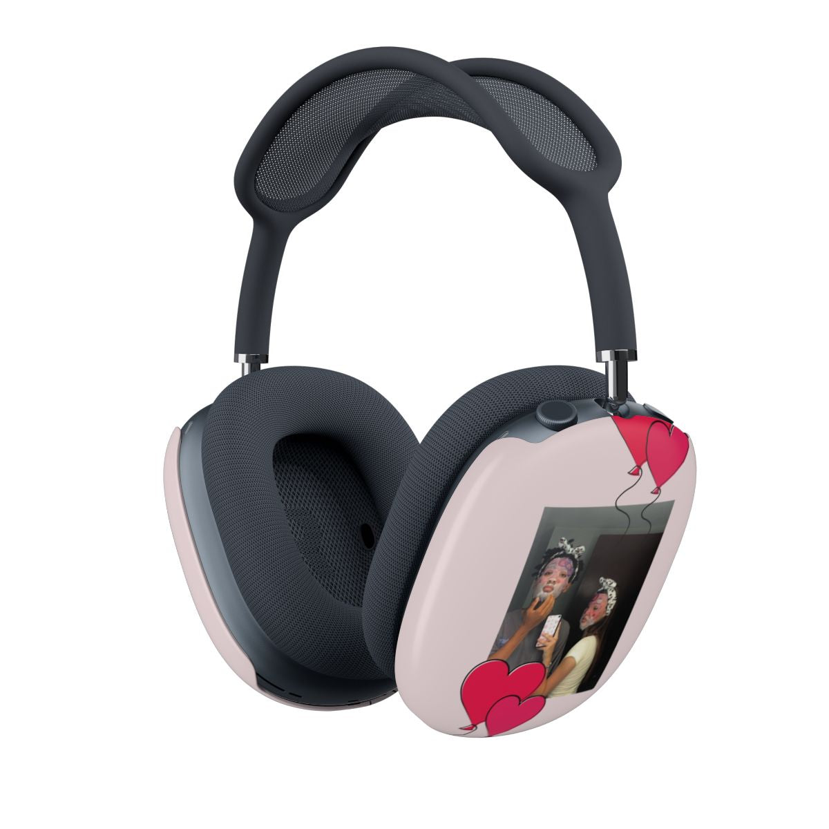 Heart Balloons - Personalised Couples AirPods Max Case