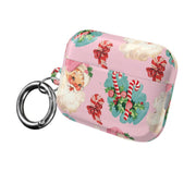 Pink Vintage Santa Christmas AirPods Case 8