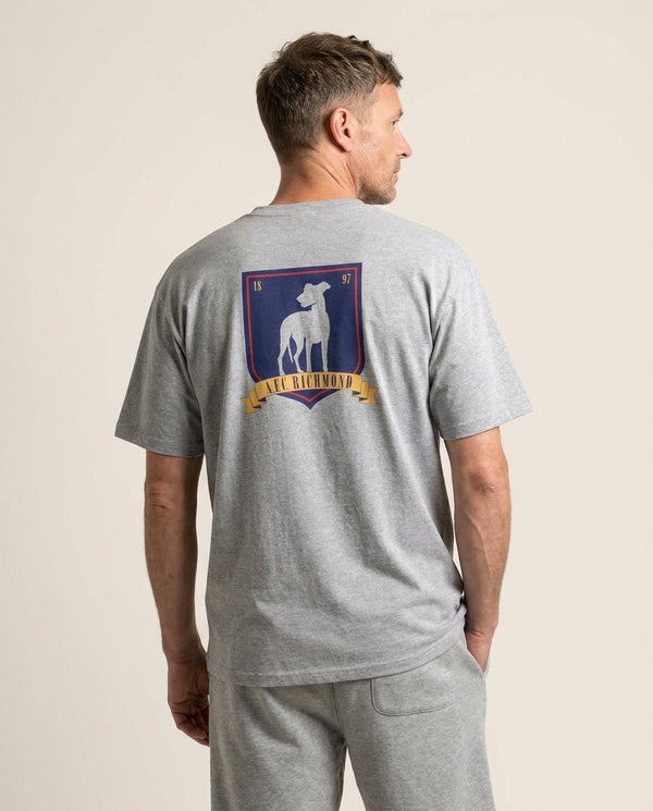 A.F.C Richmond T-Shirt — Grey Back, worn