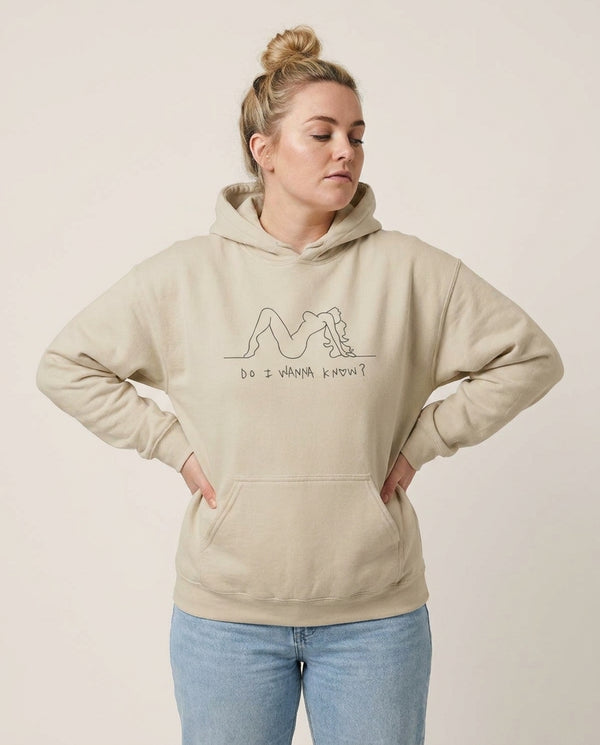 Do I Wanna Know? - Arctic Monkeys Hoodie — Sand Front, worn