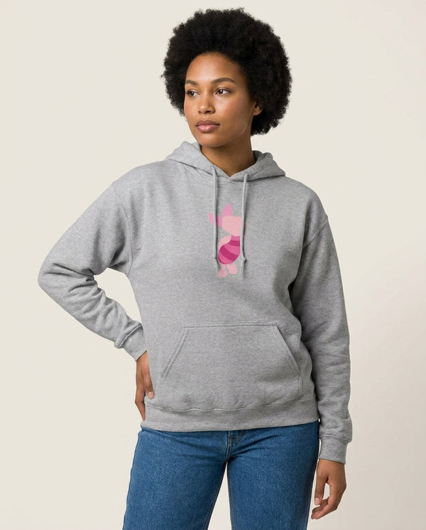 Pig Faceless - Winnie Hoodie — Grey Front, worn