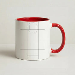 The Pitch - Cricket Coffee Red Mug