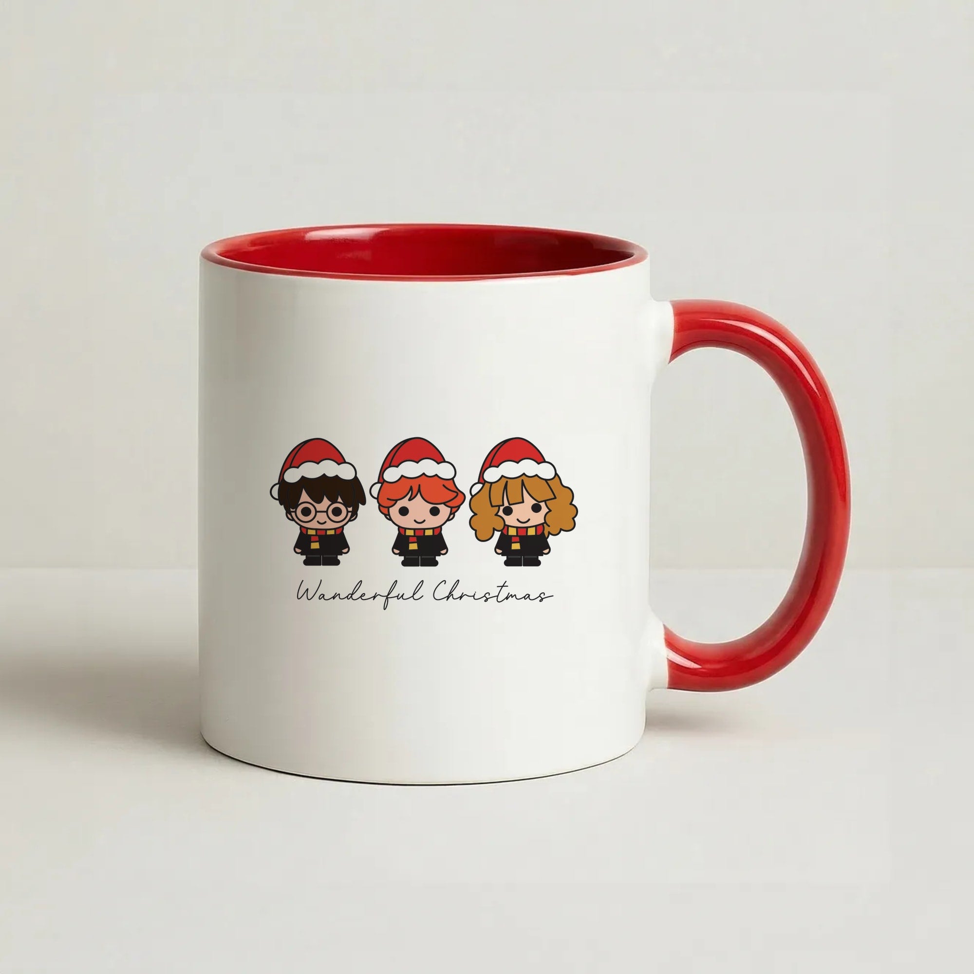 Wizards With Christmas Hats Coffee Red Mug