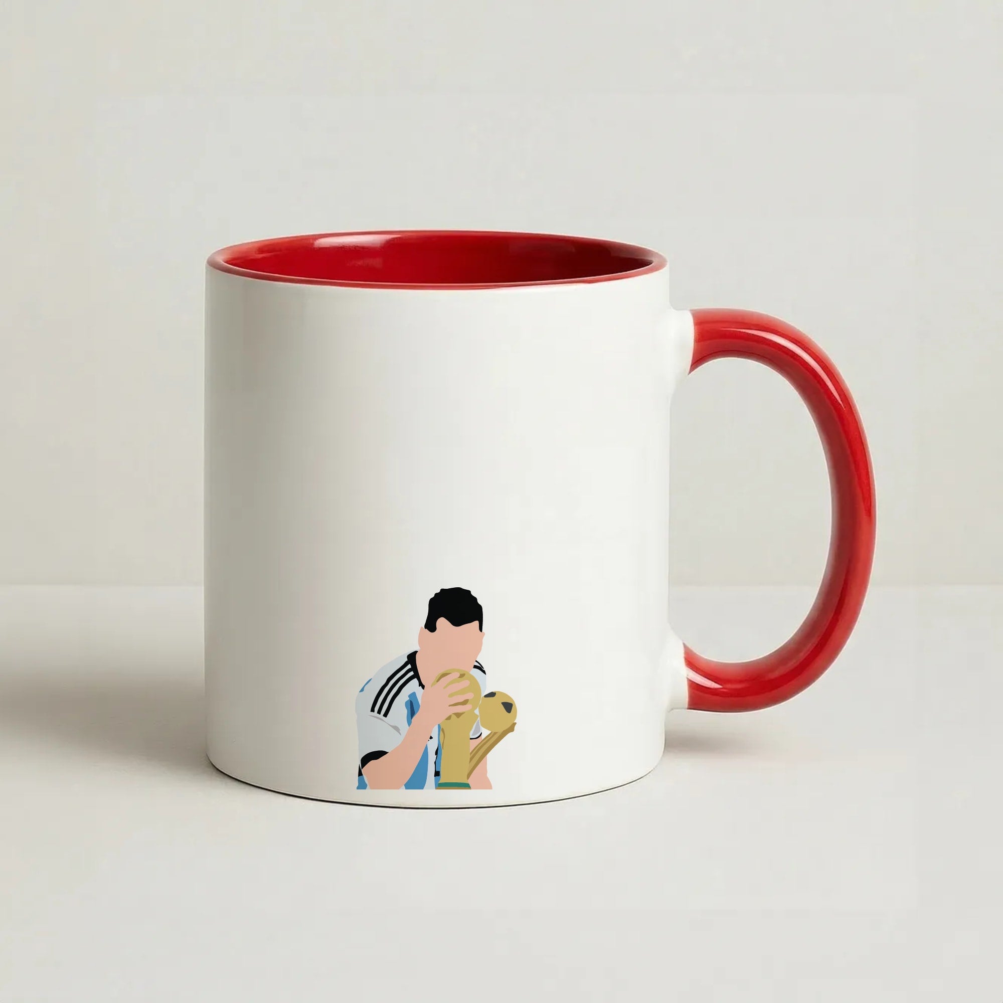 GOAT - Messi Coffee Red Mug