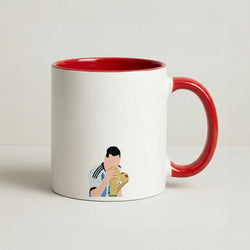 GOAT - Messi Coffee Red Mug
