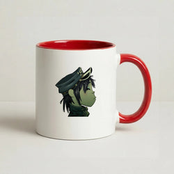Green 2d Coffee Red Mug