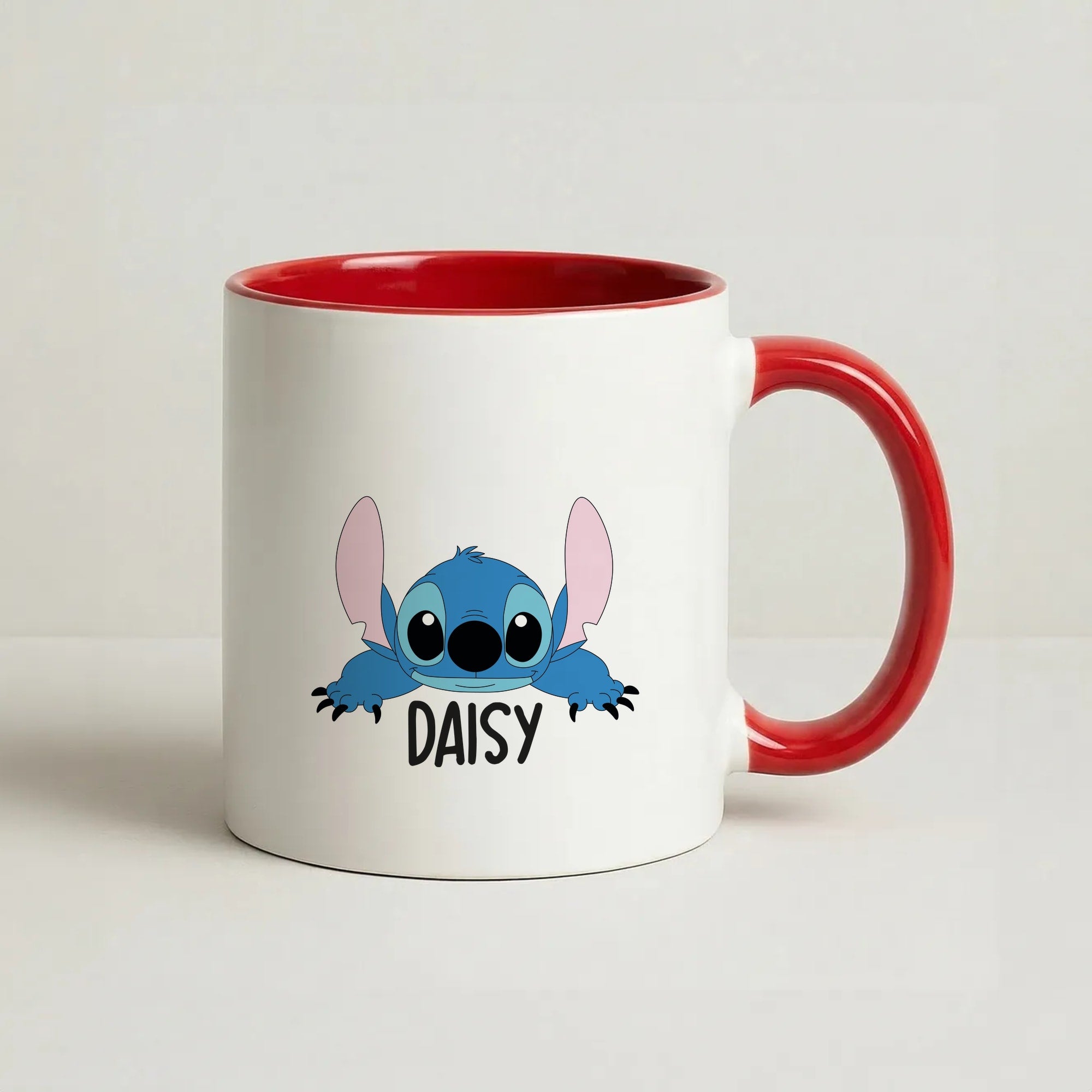 Blue Alien - Personalised Disney Coffee Red Mug