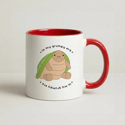 Grumpy Era Turtle Coffee Red Mug