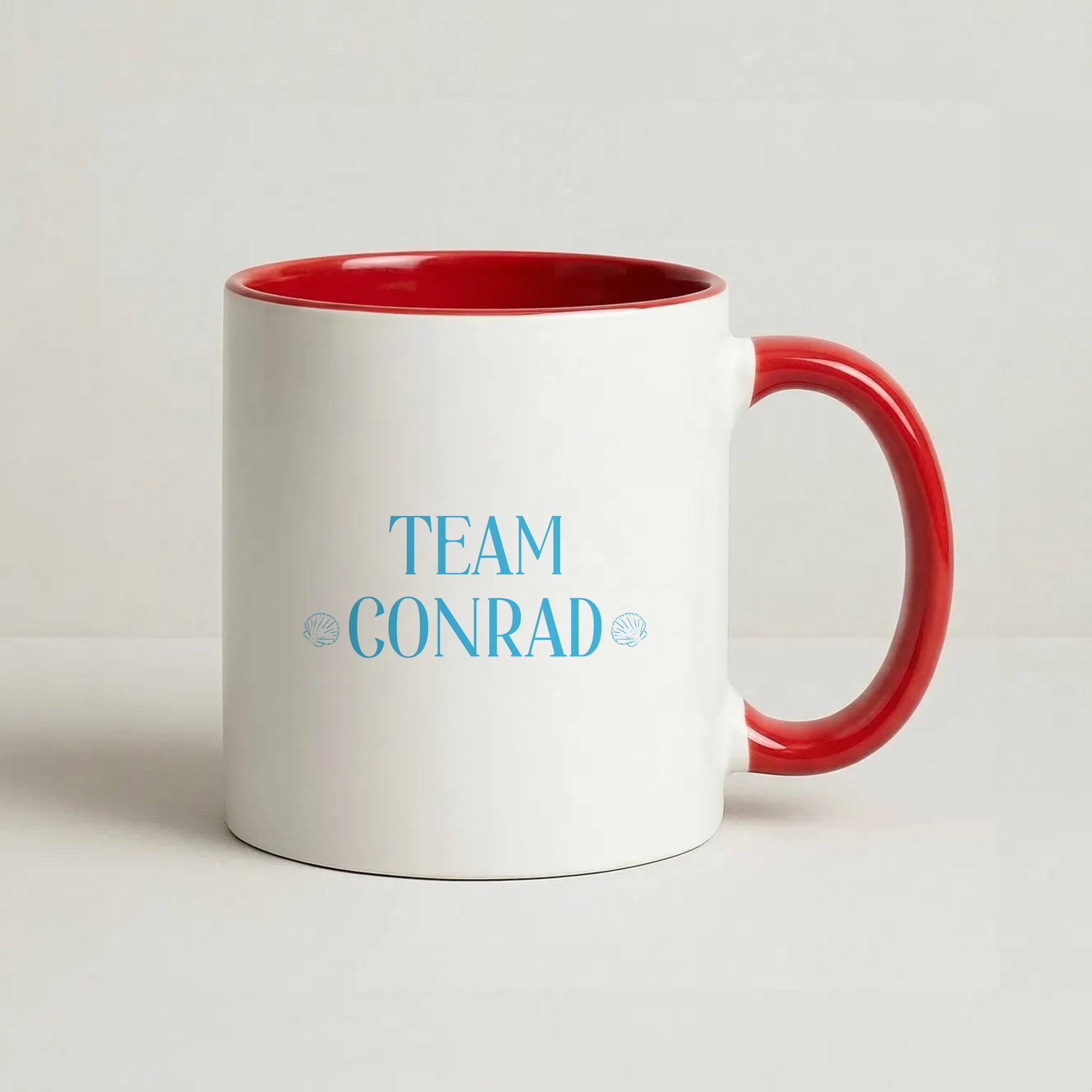 Seashells Team Conrad Coffee Red Mug