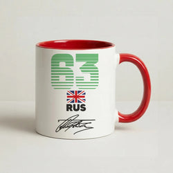 George Russel - F1 Coffee Red Mug