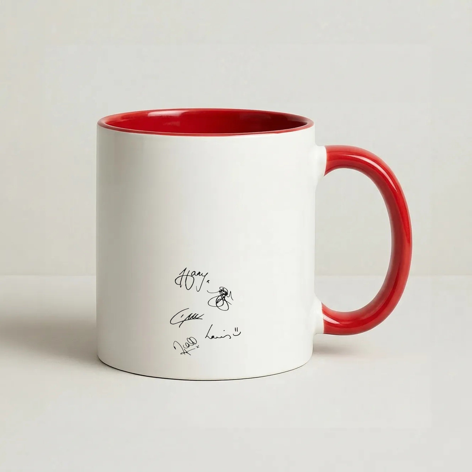 1D Signatures Coffee Red Mug