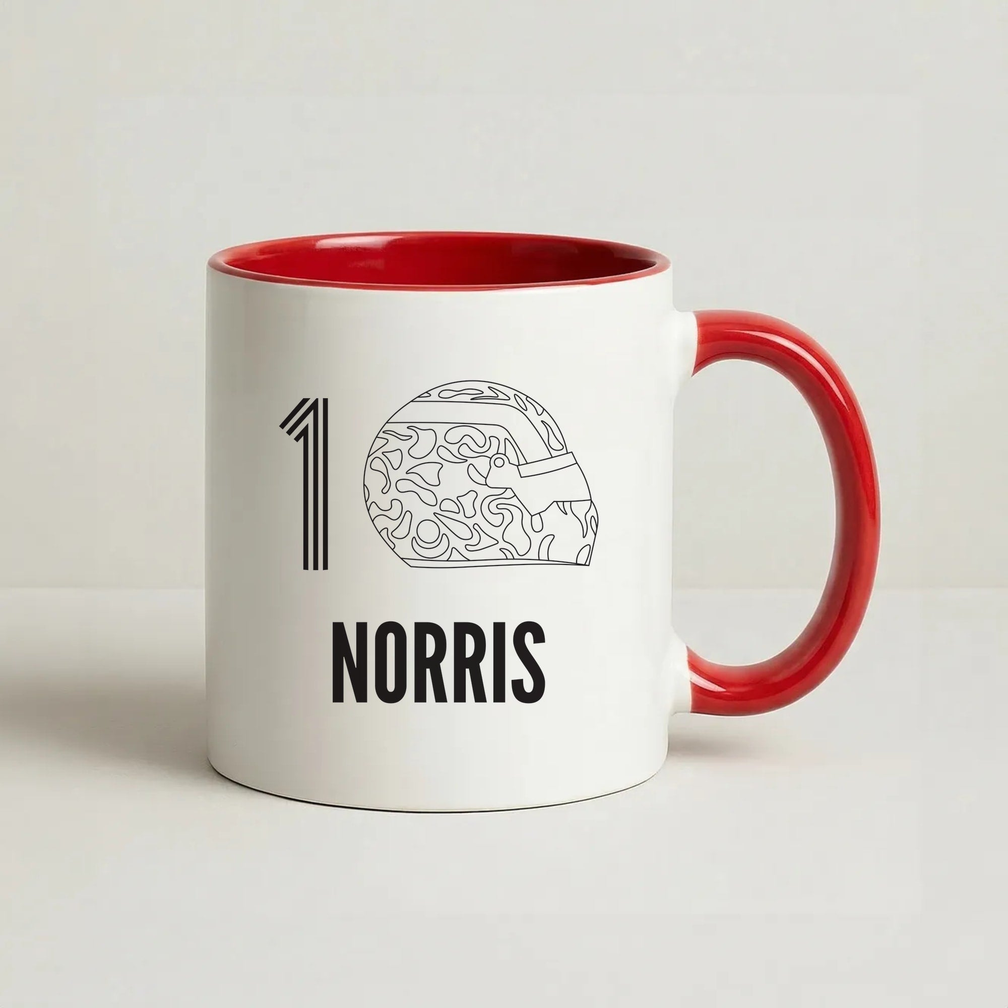 Norris Helmet 2026 Coffee Red Mug