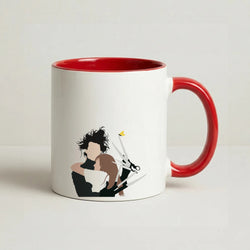 Edward And Kim -Scissorhands Coffee Red Mug