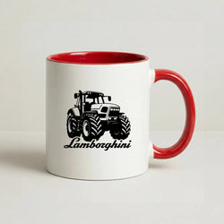 Lambo Tractor Coffee Red Mug