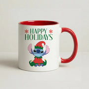 Cute Blue Alien Elf Mug 6