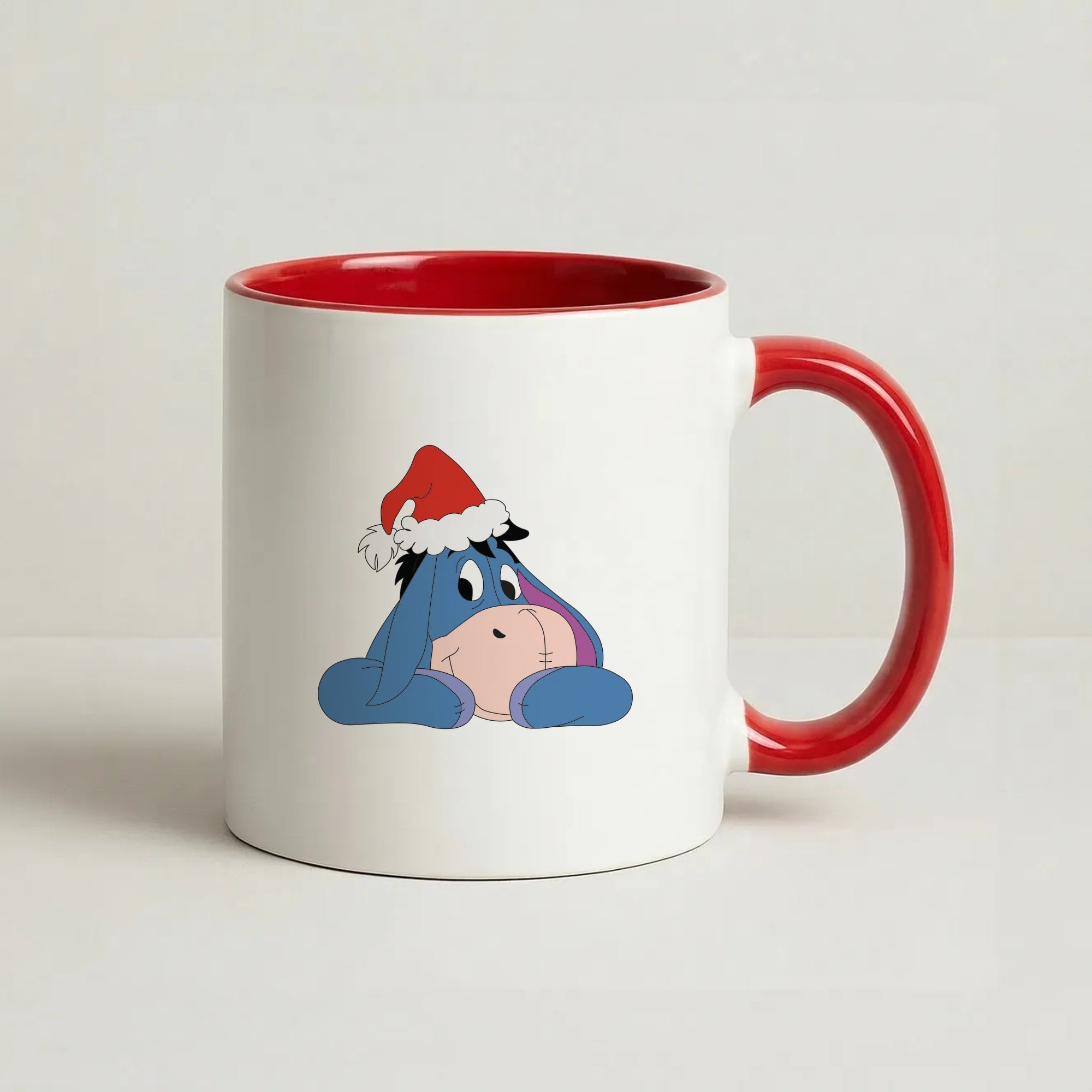 Donkey Pattern Christmas Coffee Red Mug
