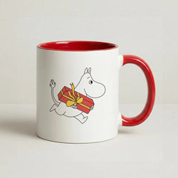 Red Present Moom Coffee Red Mug
