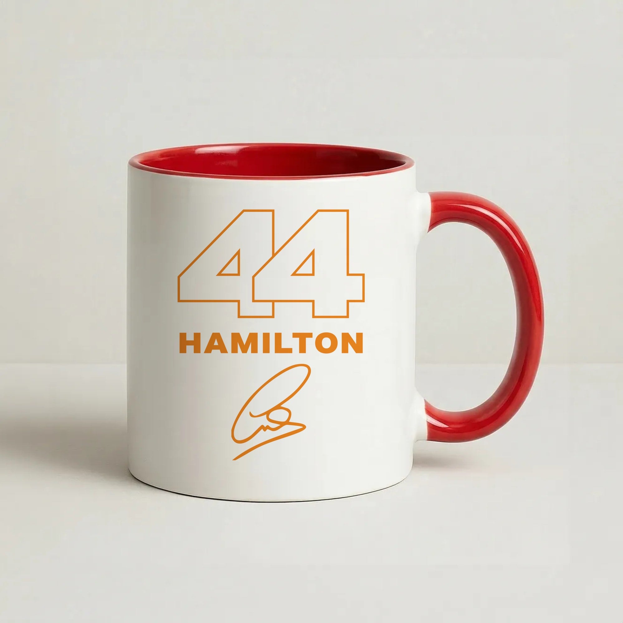 Stripes 44 Hamilton Coffee Red Mug
